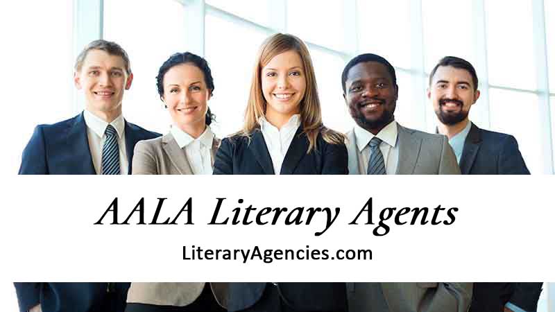 Diverse group of AALA literary agents wearing suits and smiling