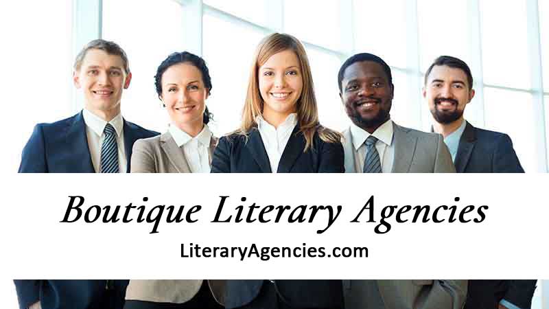 Diverse group of literary agents with boutique literary agencies wearing suits