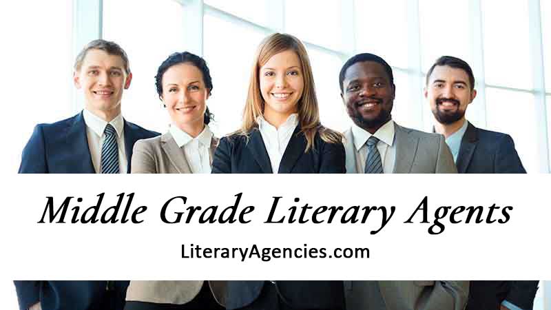 Diverse group of Middle Grade literary agents wearing suits and smiling